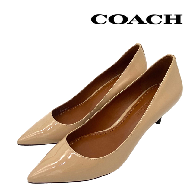 ダイアナ【美品】COACH コーチ ポインテッドトゥ パンプス 24.5cm