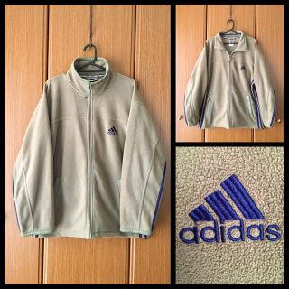 アディダス(adidas)の幻品 90'sadidas 3STRIPES オーバーサイズ フリースジャケット(ブルゾン)