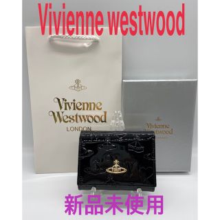 ヴィヴィアンウエストウッド(Vivienne Westwood)の★新品★ Vivienne Westwood 三つ折り財布　エナメル　 ブラック(財布)