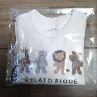 ジェラートピケ(gelato pique)の【タグ付新品未使用】ジェラートピケ 動物 アニマル柄 ワンポイントロンＴ(Tシャツ/カットソー)