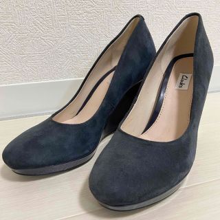 クラークス(Clarks)の˚✧₊ Clarks クラークス スエードレザー ウエッジヒールパンプス(ハイヒール/パンプス)