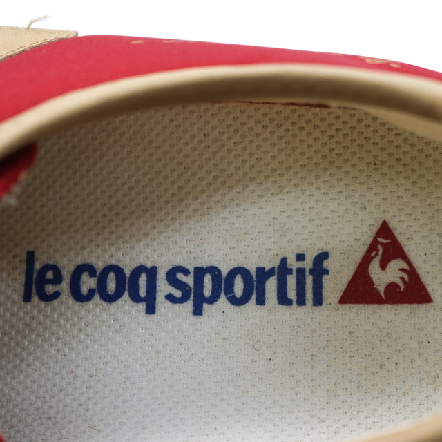 le coq sportif(ルコックスポルティフ)のルコックスポルティフ スニーカー モンペリエ QL-9674 ローカット シューズ 靴 赤 レディース 24.5cmサイズ レッド le coq sportif レディースの靴/シューズ(スニーカー)の商品写真