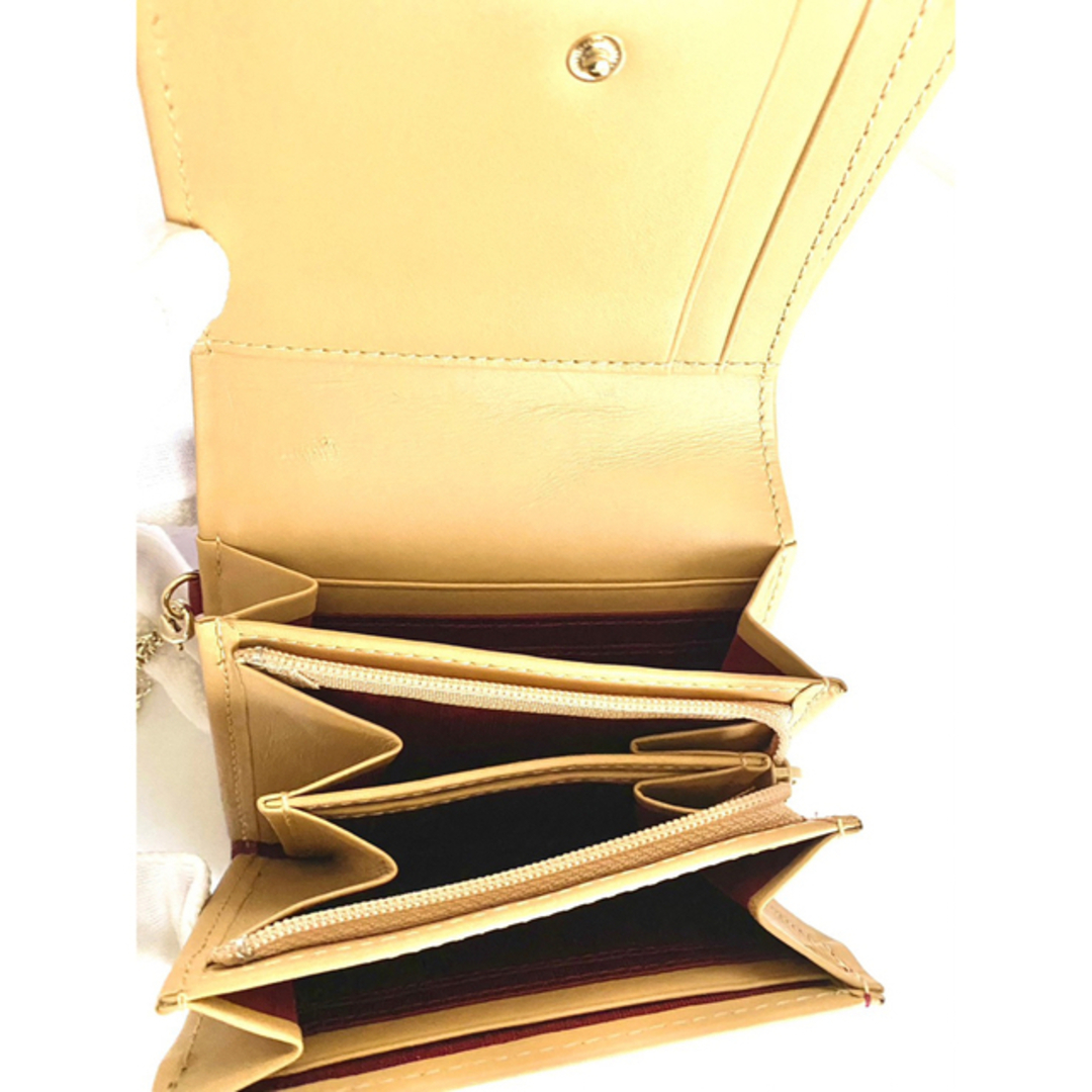 Pinky&Dianne(ピンキーアンドダイアン)の【新品】Pinky&Dianne 二つ折り財布 キャビア レッド レディースのファッション小物(財布)の商品写真