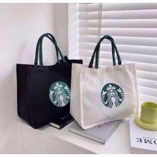 スターバックス(Starbucks)のトートバッグ エコバッグ スターバックス  STARBUCKS スタバ ホワイト(トートバッグ)