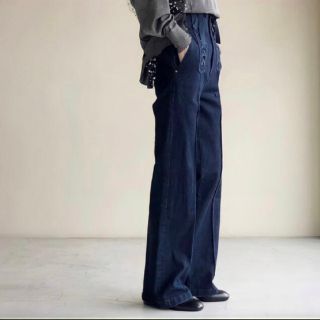 マメ(mame)の18AW レースアップデニムパンツ(デニム/ジーンズ)