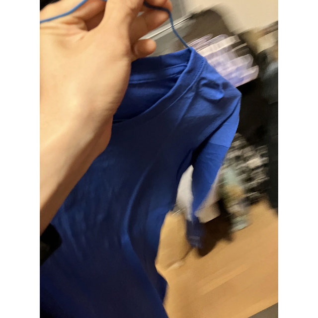 Champion(チャンピオン)のchampion ロングTシャツ　ロンt ブルー メンズのトップス(Tシャツ/カットソー(七分/長袖))の商品写真