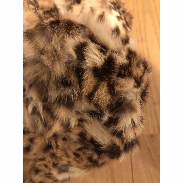 フェンディ FENDI リアルファートートバッグ ヒョウ柄 レオパード A4-