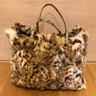 フェンディ(FENDI)のフェンディ FENDI リアルファートートバッグ ヒョウ柄 レオパード A4(トートバッグ)