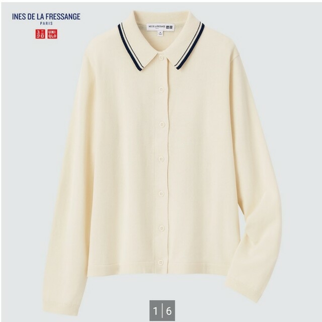 UNIQLO(ユニクロ)のUNIQLO イネス ニットポロカーディガン 新品 レディースのトップス(カーディガン)の商品写真