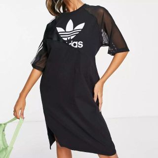 アディダス(adidas)の新品未使用品 adidas originals ワンピース ブラック ドレス(ひざ丈ワンピース)