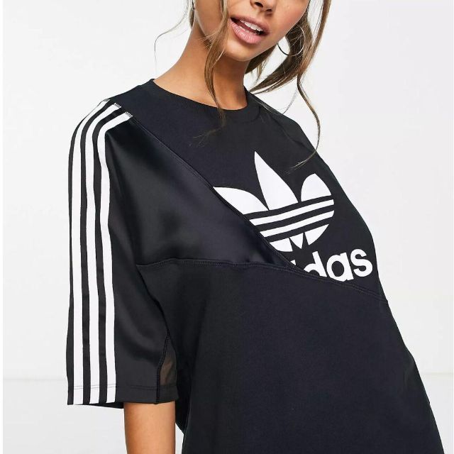 adidas(アディダス)の新品未使用品 adidas originals ワンピース ブラック ドレス レディースのワンピース(ひざ丈ワンピース)の商品写真