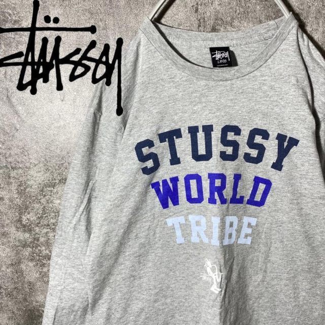 STUSSY(ステューシー)の[大人気] ステューシー　長袖ロンT アーチロゴ　シャドーマン　存在感◎ メンズのトップス(Tシャツ/カットソー(七分/長袖))の商品写真