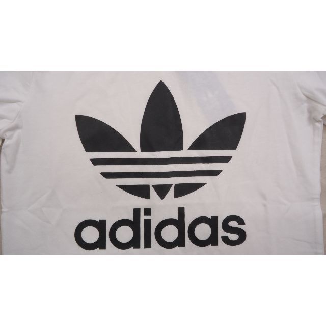 adidas(アディダス)のadidas Women Trefoil T-Shirt 白/黒 XS レディースのトップス(Tシャツ(半袖/袖なし))の商品写真