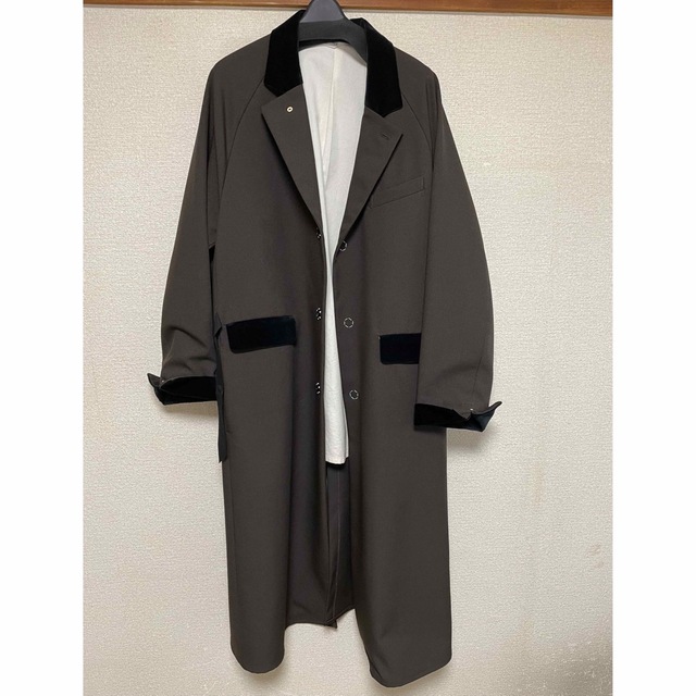 キナリ・ベージュ SUNSEA 18AW POLYYS WOOL COAT ASH BROWN