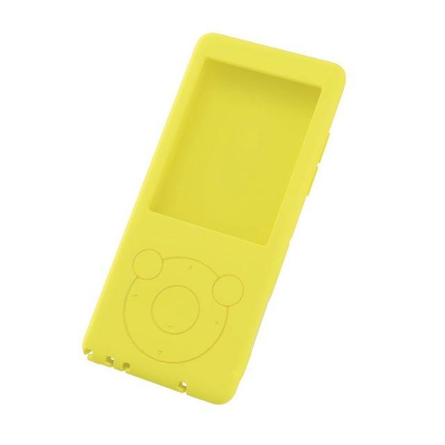 ELECOM(エレコム)のSONYウォークマンNW-S770用シリコンケース イエロー スマホ/家電/カメラのオーディオ機器(ポータブルプレーヤー)の商品写真