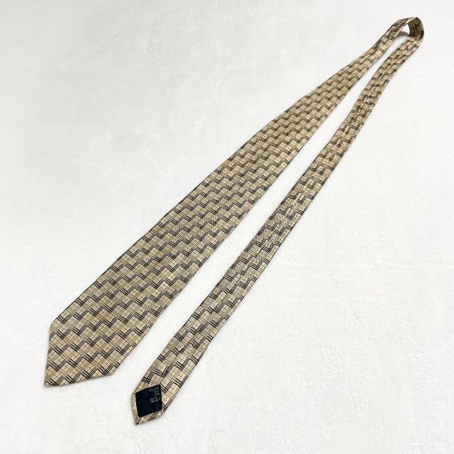 BURBERRY(バーバリー)の【美品】バーバリー ネクタイ ノバチェック ベージュ シルク イタリア製 メンズのファッション小物(ネクタイ)の商品写真