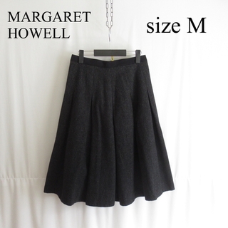 マーガレットハウエル(MARGARET HOWELL)の専用 美品 MARGARET HOWELL ツイード フレア タック スカート(ひざ丈スカート)