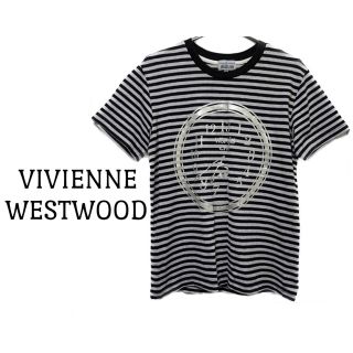 ヴィヴィアンウエストウッド(Vivienne Westwood)のヴィヴィアンウエストウッド【美品】クロック プリント 半袖 ボーダー カットソー(Tシャツ/カットソー(半袖/袖なし))