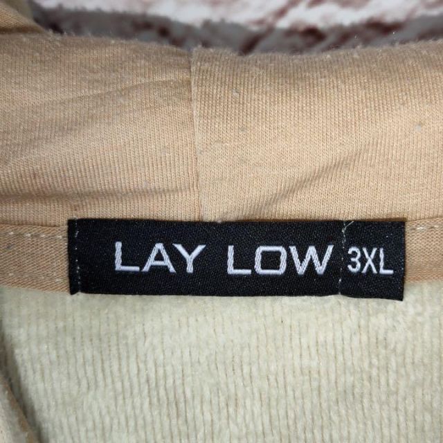 LAY LOW　パーカー　オーバーサイズ　両ポケット　メンズ　レディース レディースのトップス(パーカー)の商品写真