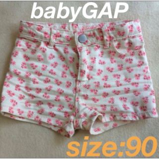 ベビーギャップ(babyGAP)の外遊びに♡ babyGAP ショートパンツ サイズ90 女の子 花柄 used(パンツ/スパッツ)