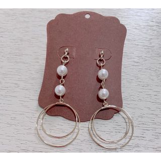 ピアス ハンドメイド リングピアス(ピアス)