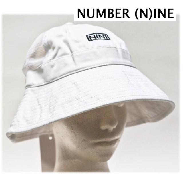 NUMBER (N)INE - 《ナンバーナイン》新品 ロゴ刺繍 メトロハット 白