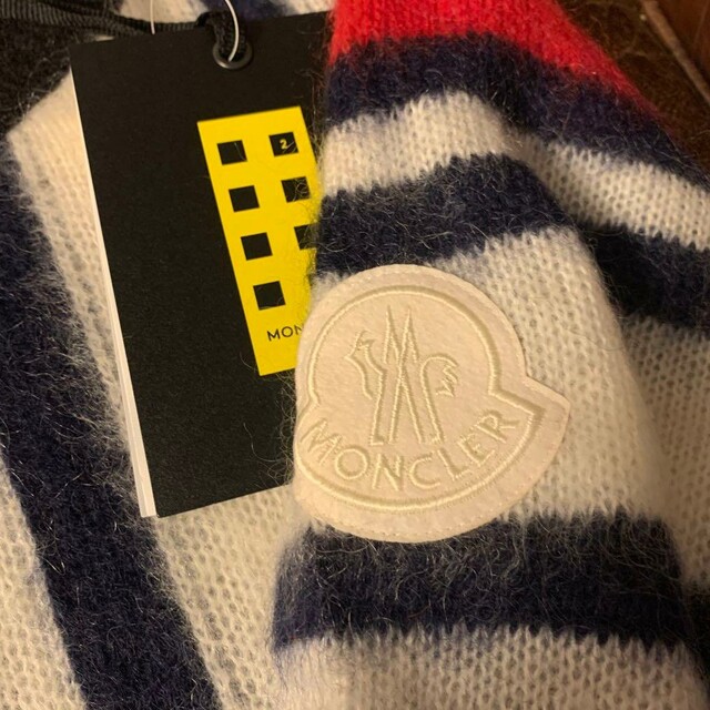 MONCLER GENIUS 1952 トリコロール モヘアニットセーター L