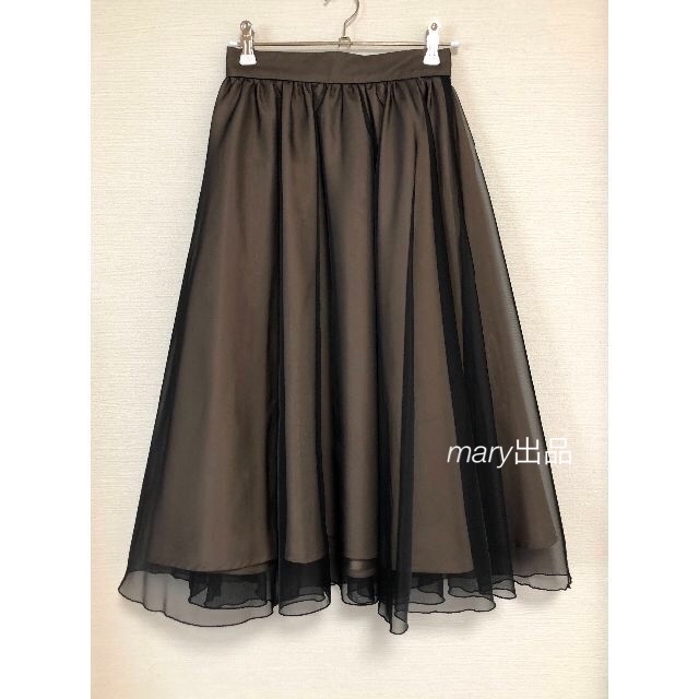 新品☆Aveniretoile☆アベニールエトワール☆オーガンジースカート☆黒