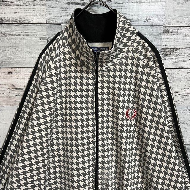 スノーブルー 【激レア】フレッドペリー トラックジャージ千鳥格子