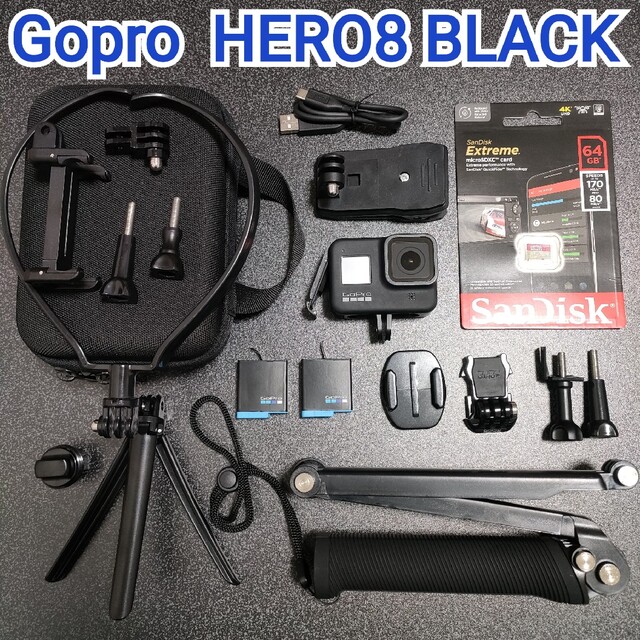 GoPro - 【お得セット】GoPro HERO8 BLACK☆新品SD付(64GB)の通販 by ...