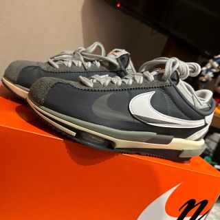 ナイキ(NIKE)のsacai × Nike Zoom Cortez Iron Greyコルテッツ(スニーカー)