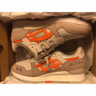 アシックス(asics)のkith asics gel lyte3 super orange(※箱潰れ)(スニーカー)