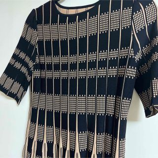 ADORE - アドーア 未使用ジャガードプリーツニットワンピース38の通販