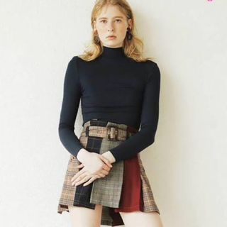 レディアゼル(REDYAZEL)の2月中セール！　レディアゼル　配色スカート　赤(ミニスカート)