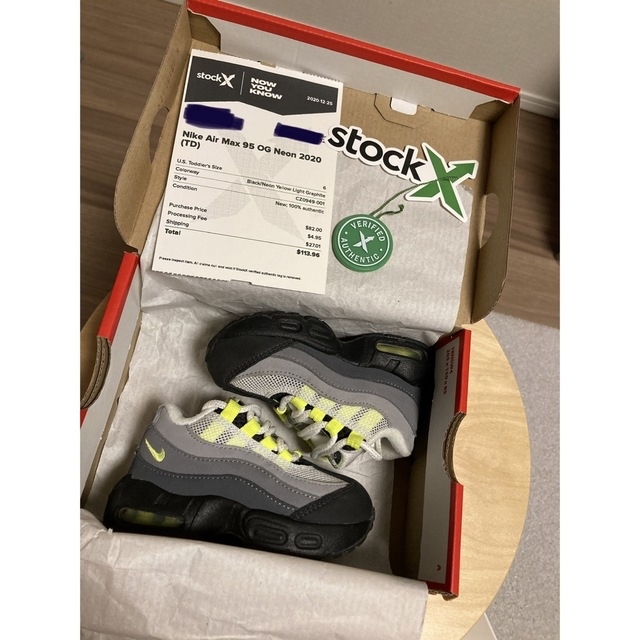 NIKE(ナイキ)の12cm  NIKE AIR MAX 95 OG(TD) キッズ/ベビー/マタニティのベビー靴/シューズ(~14cm)(スニーカー)の商品写真