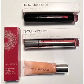 シュウウエムラ(shu uemura)のシュウ ウエムラ リップカラー ３本セット 未使用品(リップグロス)