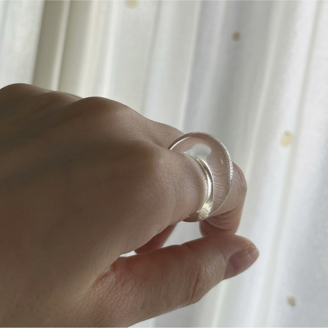 clear ring /変形 レディースのアクセサリー(リング(指輪))の商品写真