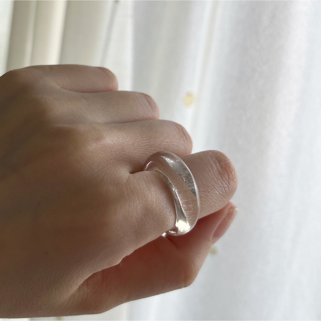 clear ring /変形 レディースのアクセサリー(リング(指輪))の商品写真