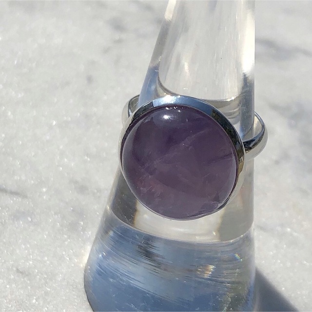 Stone ring / purple ② レディースのアクセサリー(リング(指輪))の商品写真