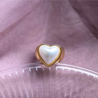 Heart pearl ring(リング(指輪))