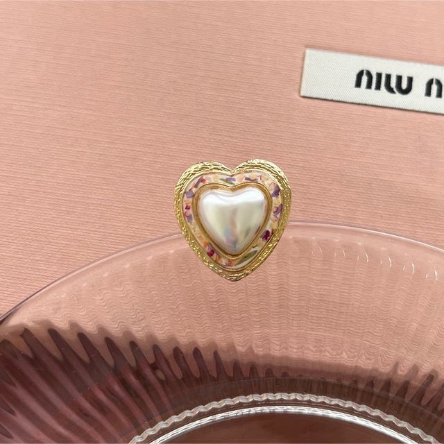 Heart pearl flower ring レディースのアクセサリー(リング(指輪))の商品写真