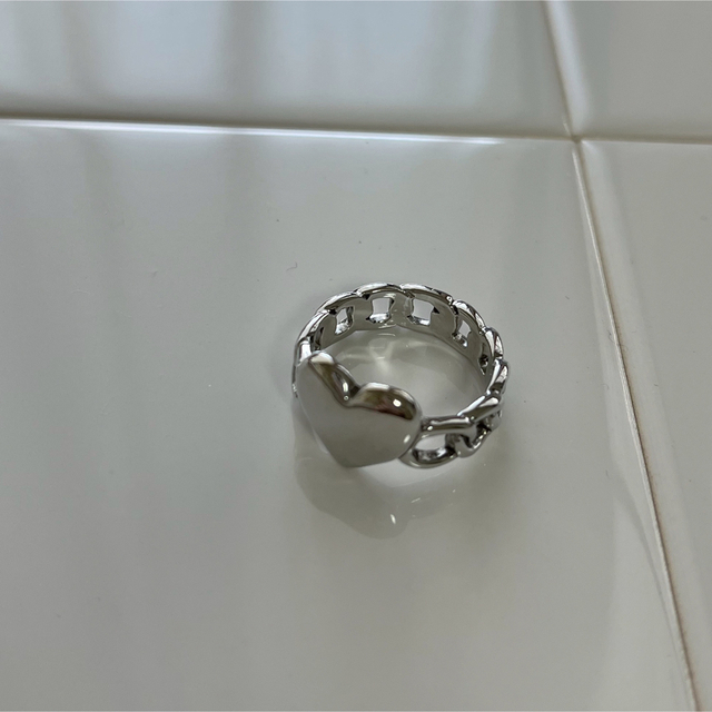 Heart chain ring レディースのアクセサリー(リング(指輪))の商品写真
