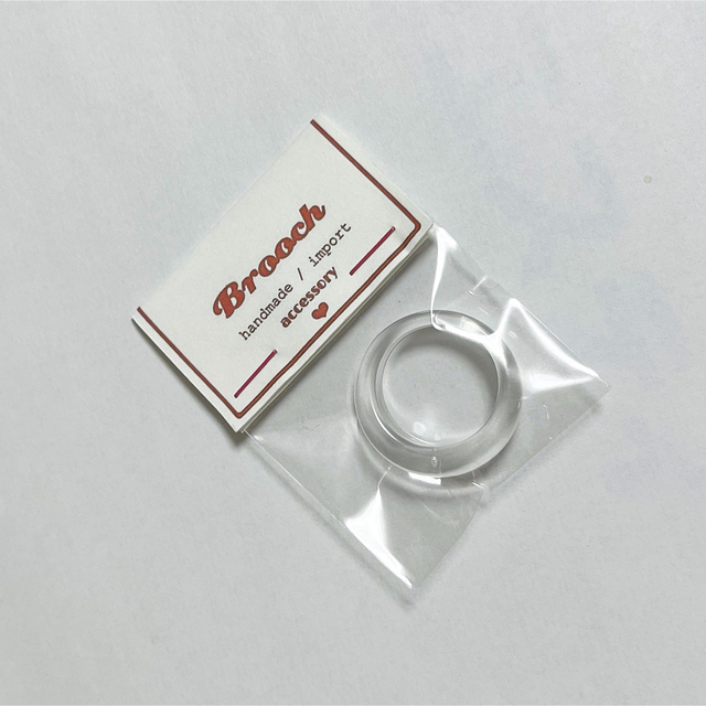 〔12号〕clear ring / Acryl / no.10 レディースのアクセサリー(リング(指輪))の商品写真