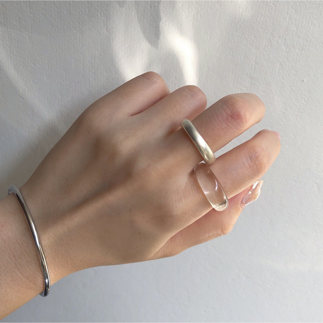 〔12号〕clear ring / Acryl / no.10 レディースのアクセサリー(リング(指輪))の商品写真