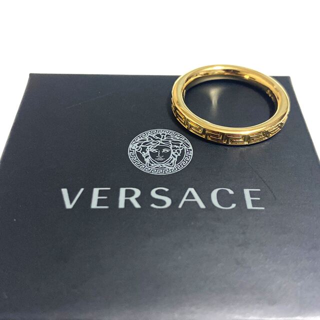 versace エングレイブド グリークキー リング