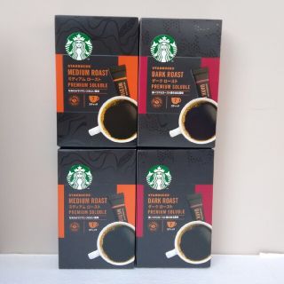 スターバックスコーヒー(Starbucks Coffee)のスターバックス　コーヒー　ソリュブル　ミディアム　ダークロースト　ブラック(コーヒー)