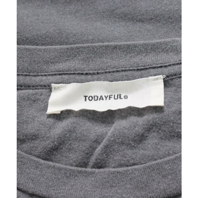 TODAYFUL(トゥデイフル)のTODAYFUL トゥデイフル Tシャツ・カットソー F グレー 【古着】【中古】 レディースのトップス(カットソー(半袖/袖なし))の商品写真