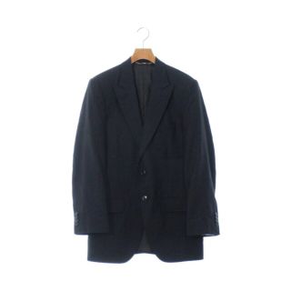 ドルチェアンドガッバーナ(DOLCE&GABBANA)のDOLCE&GABBANA テーラードジャケット -(L位) 黒(ストライプ) 【古着】【中古】(テーラードジャケット)