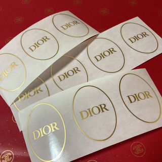 クリスチャンディオール(Christian Dior)のDior/楕円形✨ゴールドラッピングシール【10枚】(ラッピング/包装)