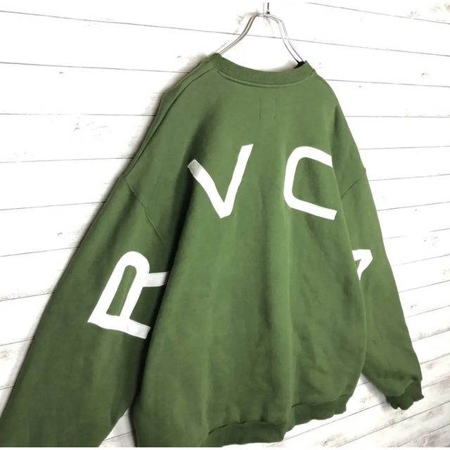 RVCA アームロゴ スウェット トレーナー